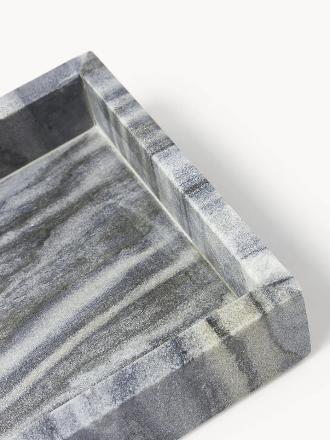 Jarrones|Bandejas Decorativas>Westwing Collection Bandeja decorativa pequeña de mármol Venice Mármol gris