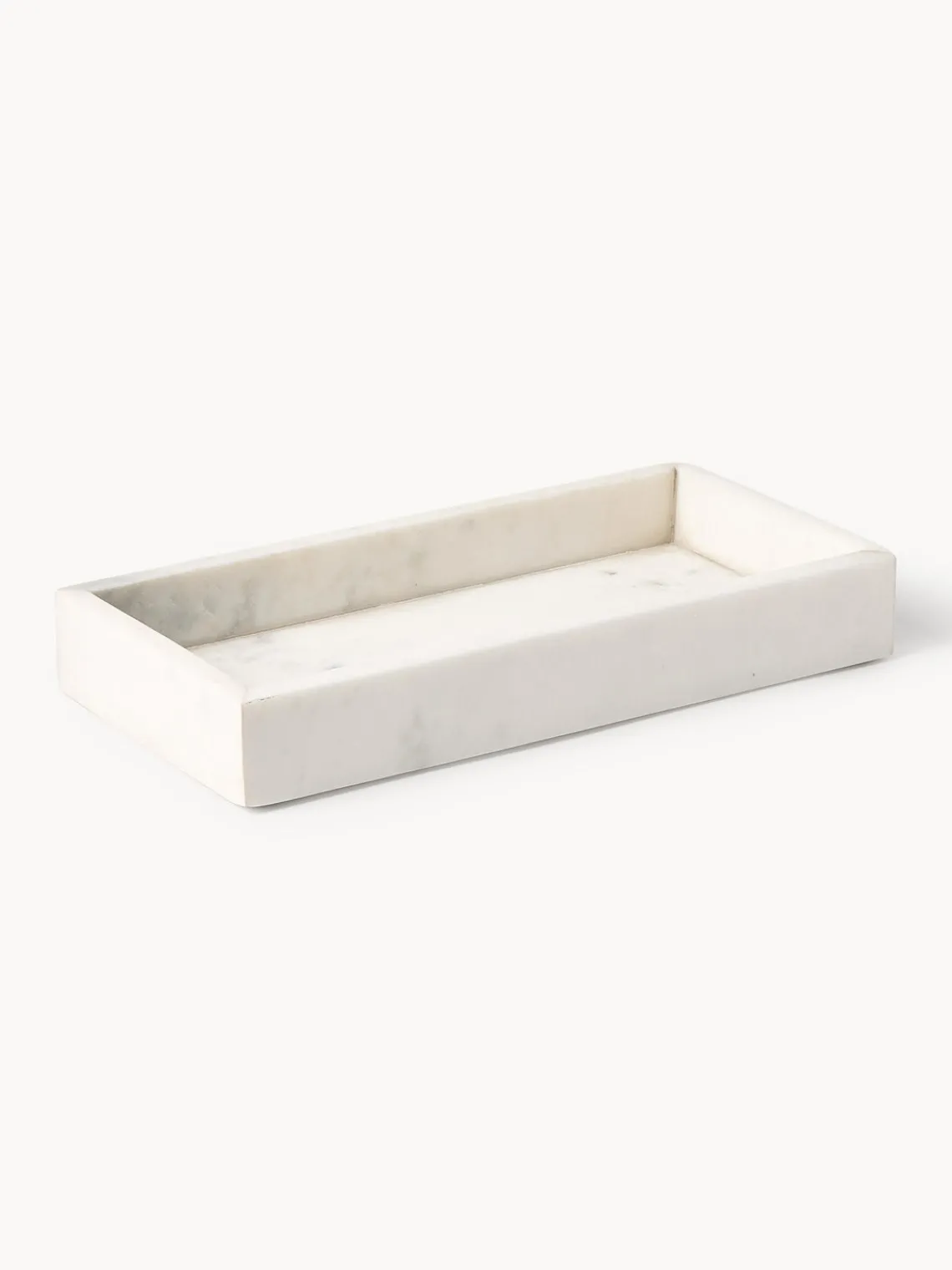 Jarrones|Bandejas Decorativas>Westwing Collection Bandeja decorativa pequeña de mármol Venice Mármol blanco