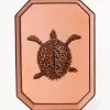 Hot Bandeja decorativa pintada a mano con motivo de tortuga Fauna Jarrones|Bandejas Decorativas