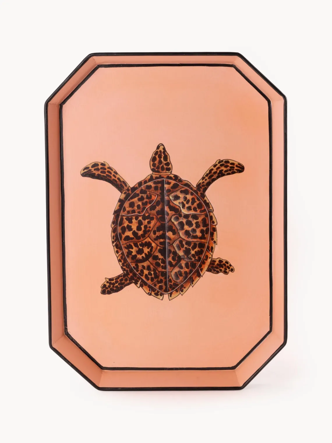 Hot Bandeja decorativa pintada a mano con motivo de tortuga Fauna Jarrones|Bandejas Decorativas