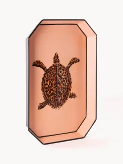 Hot Bandeja decorativa pintada a mano con motivo de tortuga Fauna Jarrones|Bandejas Decorativas