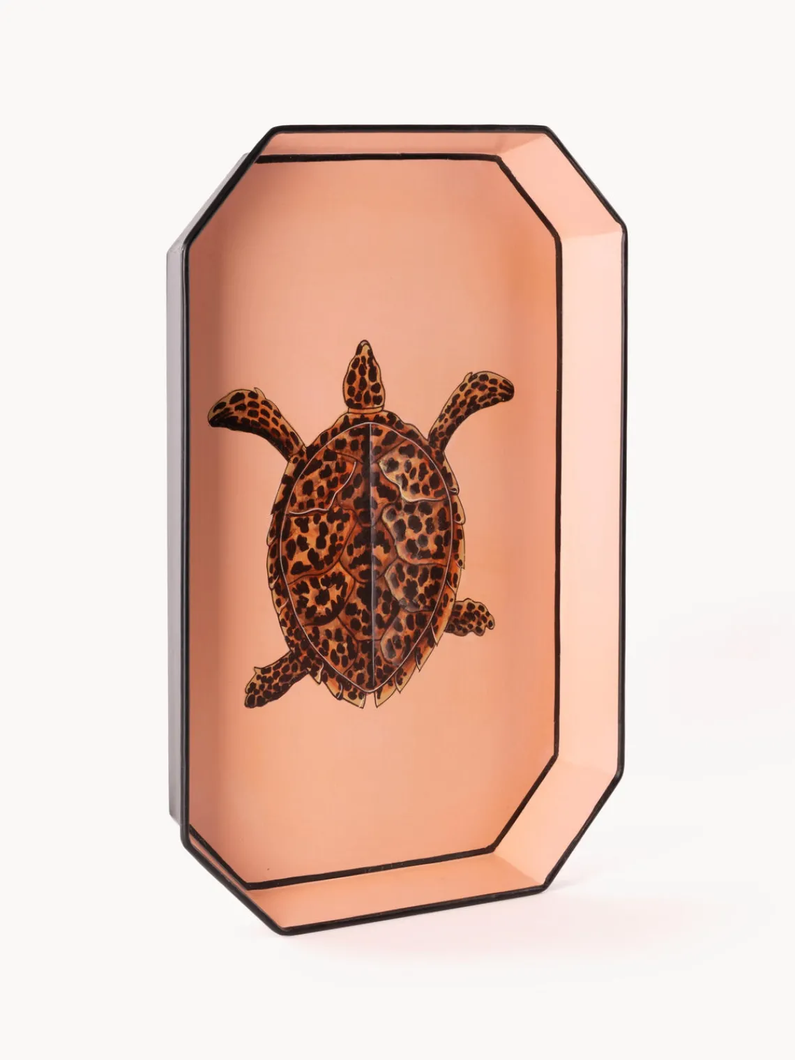Hot Bandeja decorativa pintada a mano con motivo de tortuga Fauna Jarrones|Bandejas Decorativas