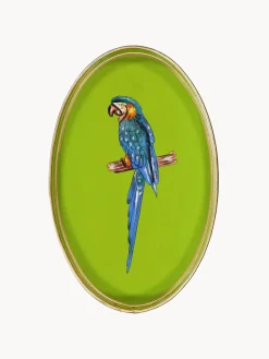 Discount Bandeja decorativa pintada a mano con motivo de Fauna Bandejas Decorativas|Jarrones