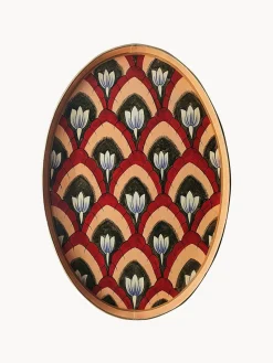 New Bandeja decorativa pintada a mano Ikat Bandejas Decorativas|Jarrones