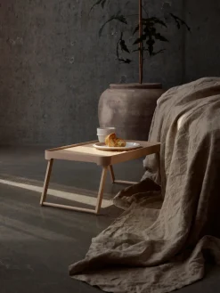 Best Bandeja plegable de madera de fresno Inu Bandejas|Vajillas Completas