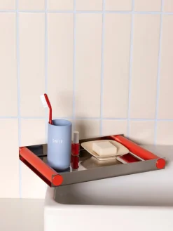 Bandejas|Vajillas Completas>DESIGN LETTERS Bandeja Ray Disco Coral, plateado