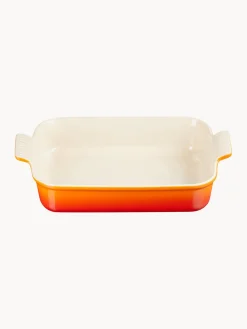 Bandejas Para Horno|Bandejas Para Horno>LE CREUSET Bandeja rectangular de gres Tradition Tonos narajas brillante