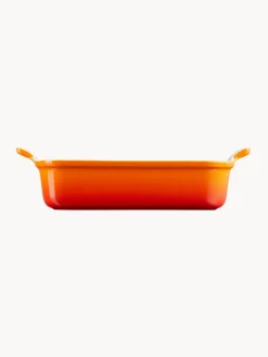 Bandejas Para Horno|Bandejas Para Horno>LE CREUSET Bandeja rectangular de gres Tradition Tonos narajas brillante