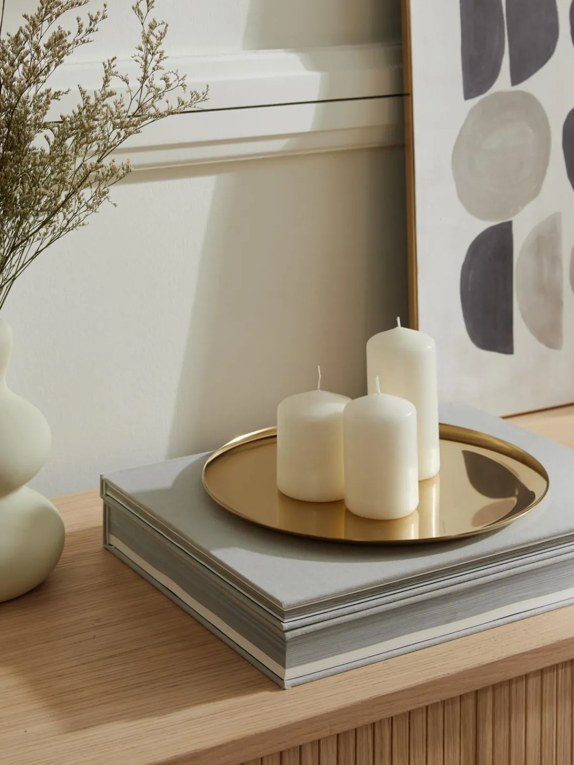 Jarrones|Bandejas Decorativas>Westwing Collection Bandeja redonda decorativa Samu