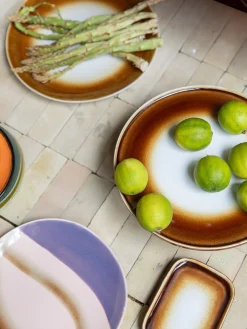 Sale Bandejas artesanales de gres 70's, 2 uds. Bandejas|Vajillas Completas