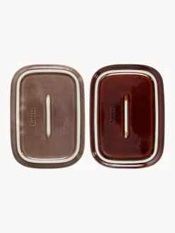 Sale Bandejas artesanales de gres 70's, 2 uds. Bandejas|Vajillas Completas