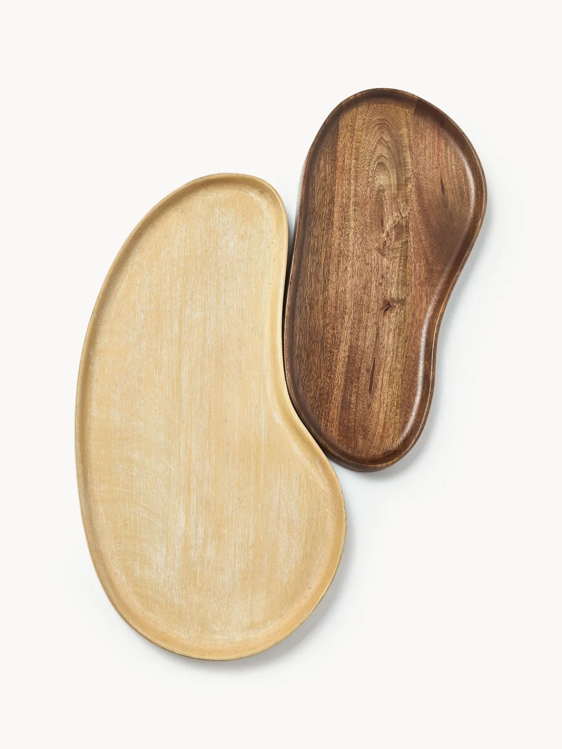 Bandejas decorativas de madera de mango Oda, 2 uds. Bandejas Decorativas|Decoración