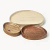 Bandejas Decorativas|Jarrones>Westwing Collection Bandejas decorativas de madera de mango Oda, 3 uds.