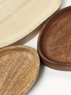 Bandejas Decorativas|Jarrones></noscript>Westwing Collection Bandejas decorativas de madera de mango Oda, 3 uds.