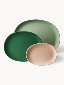 Bandejas|Menaje De Mesa>POLSPOTTEN Bandejas Greek, 3 uds. Beige claro, verde claro, verde oscuro