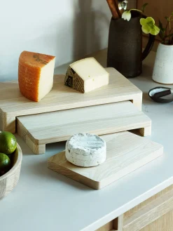 Cuencos Y Platos De Servir|Vajillas Completas>Lsa International Bandejas para servir artesanales de madera de fresno Collective, 3 uds.