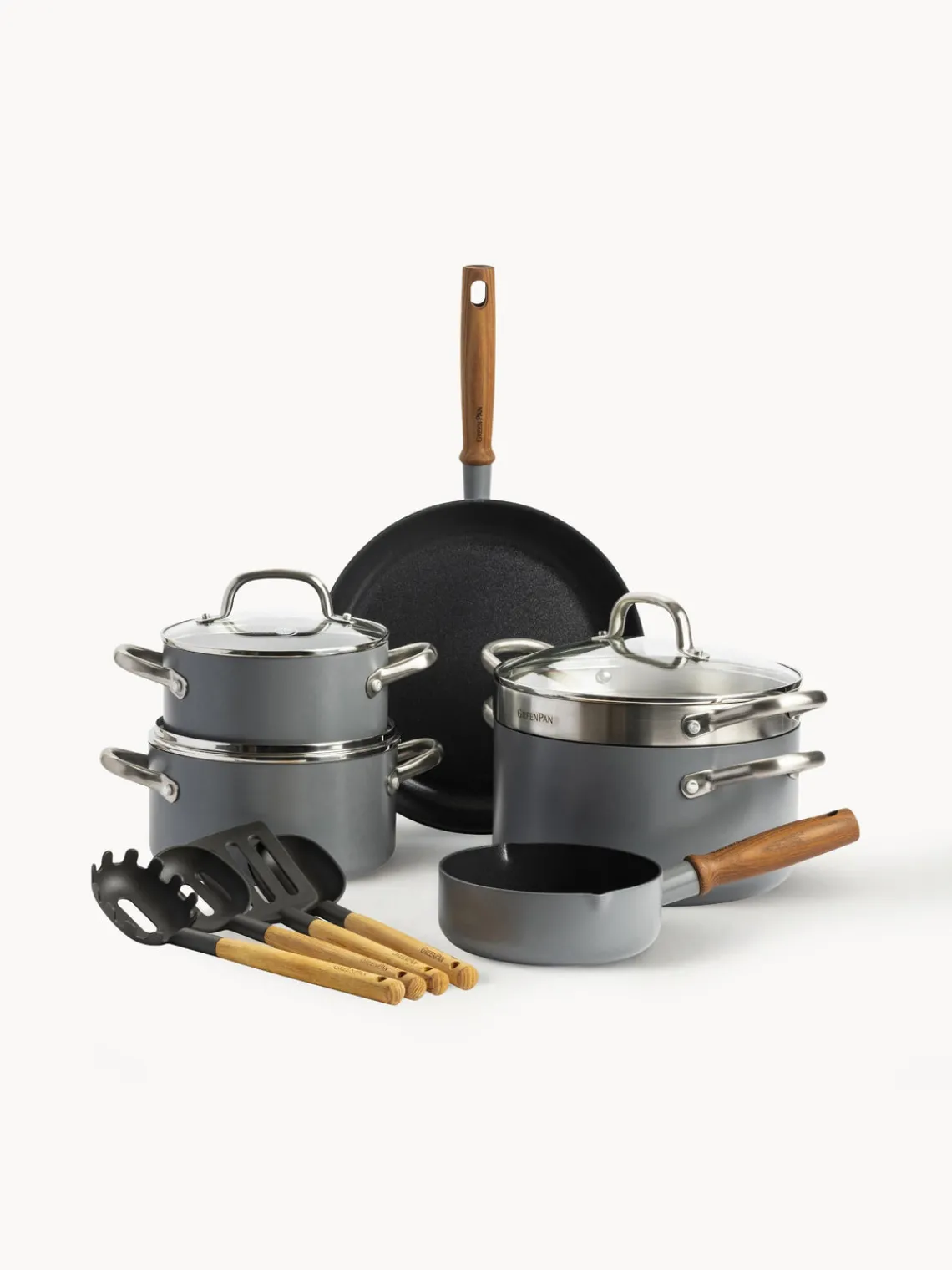 Discount Batería de cocina antiadherente Mayflower Pro, 13 pzas. Sartenes|Sartenes
