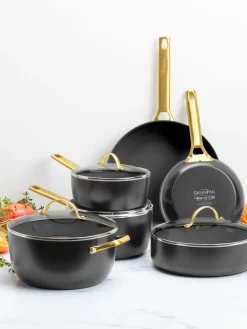 New Batería de cocina antiadherente Padova, 10 pzas. Ollas|Ollas