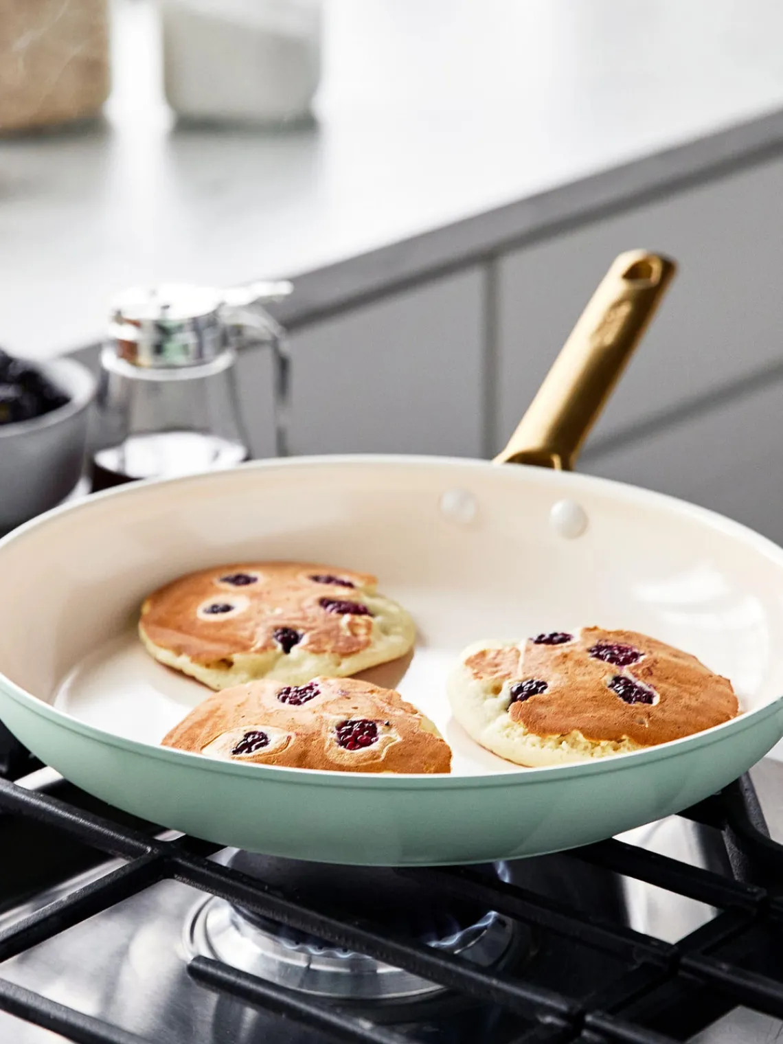 Ollas|Ollas>GreenPan Batería de cocina antiadherente Padova, 10 pzas. Verde menta, blanco crema, dorado