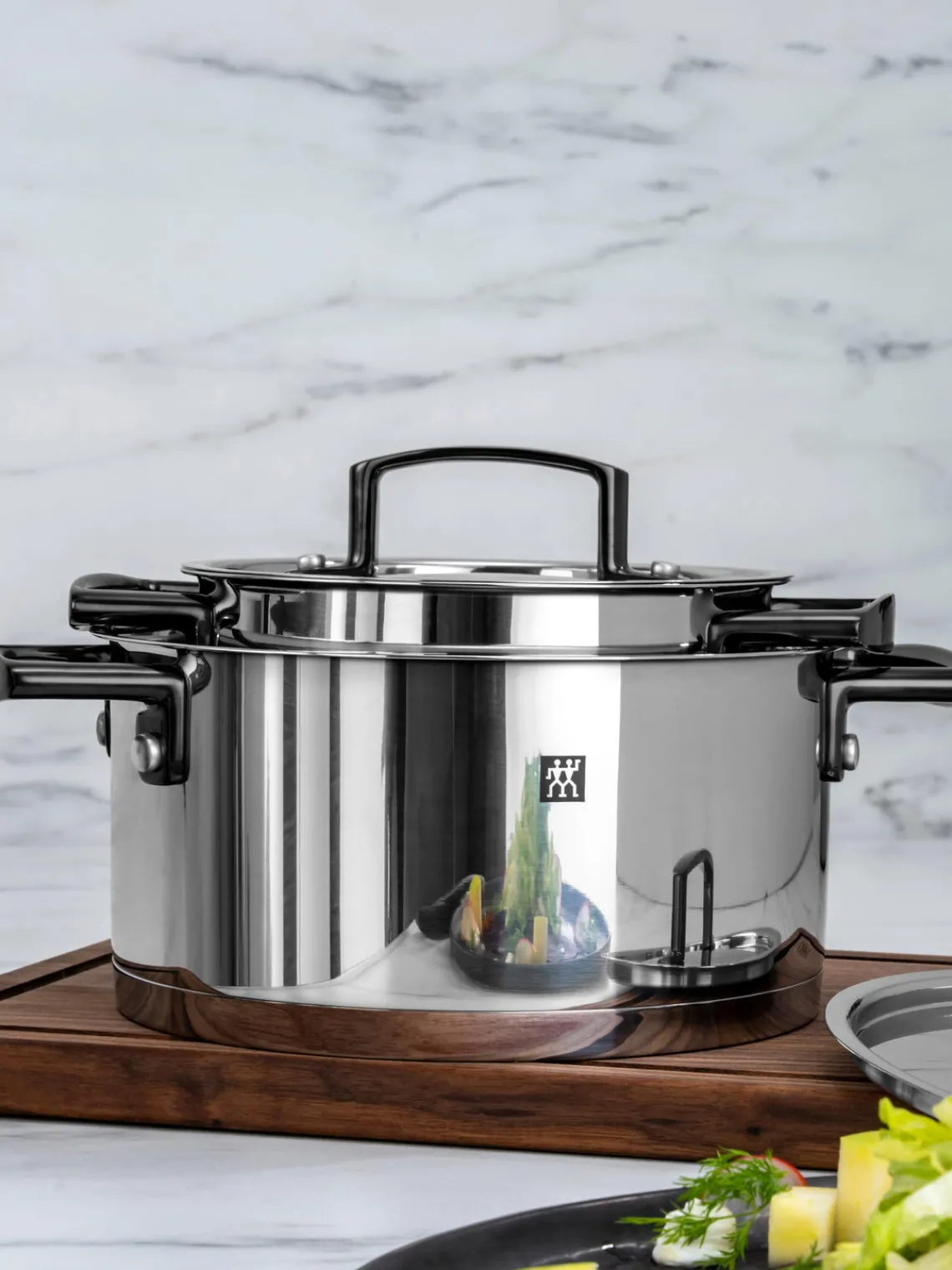 Clearance Batería de cocina de acero inoxidable Bellasera, 5 pzas. Ollas|Ollas