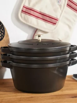 Clearance Batería de cocina de hierro fundido La Cocotte, 3 uds. Ollas|Ollas