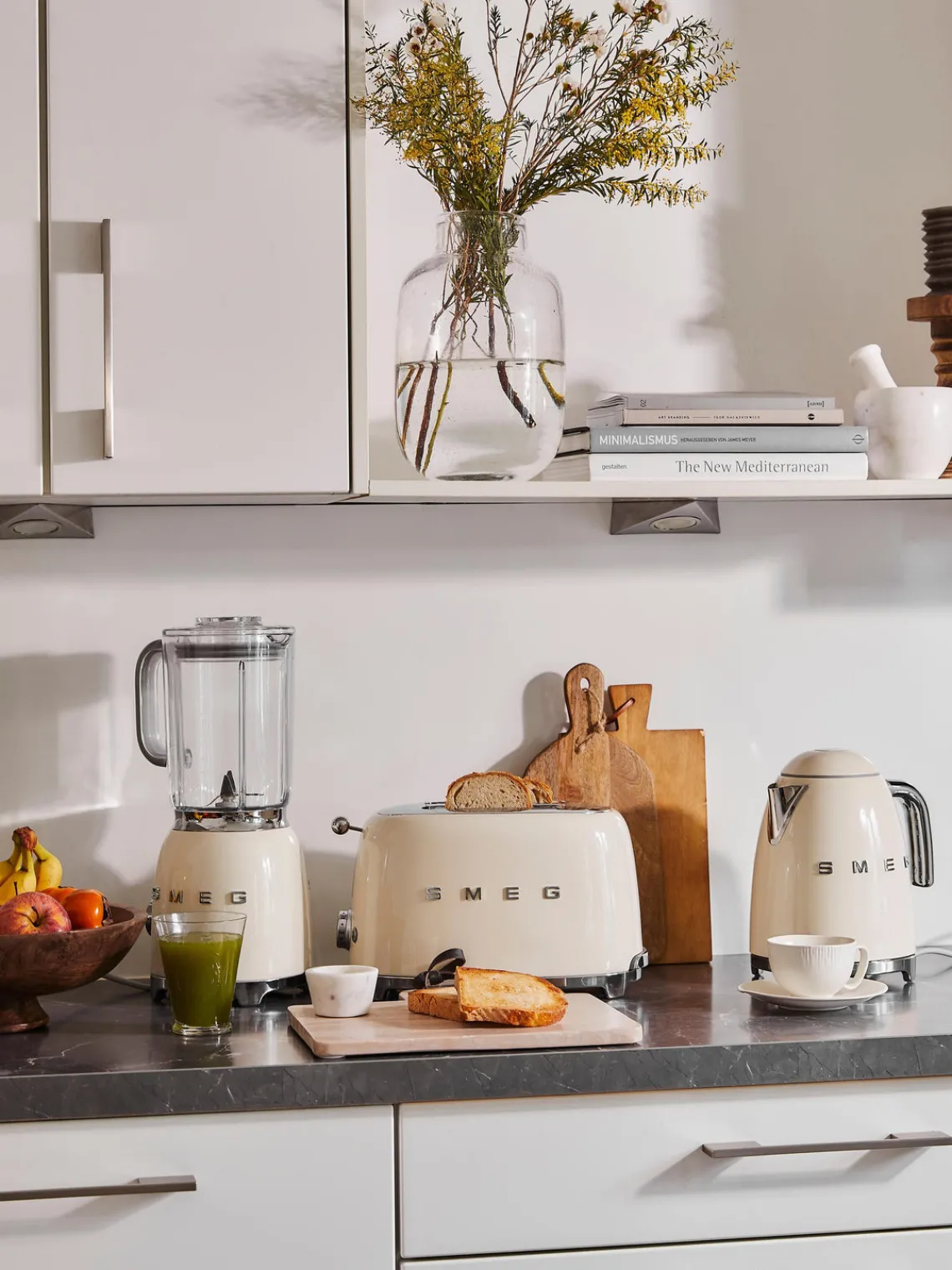 Aparatos De Cocina|Aparatos De Cocina>Smeg Batidora 50's Style Blanco crema brillante