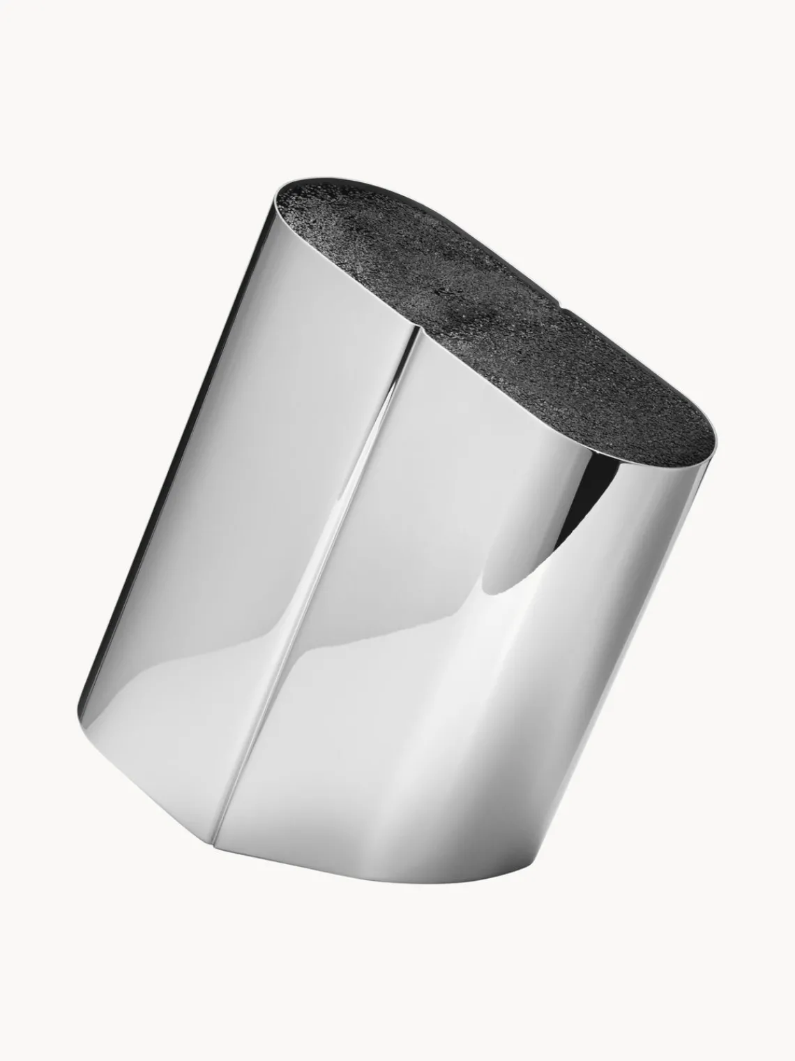 Cuchillos De Cocina Y Bloques|Cuchillos De Cocina>GEORG JENSEN Bloque para cuchillos de acero inoxidable Alfredo Plateado muy pulido