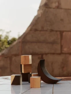 Outlet Bloques de construcción de madera de caucho Phase Niños Juguetes A Partir De 1 Año|Decoración Infantil