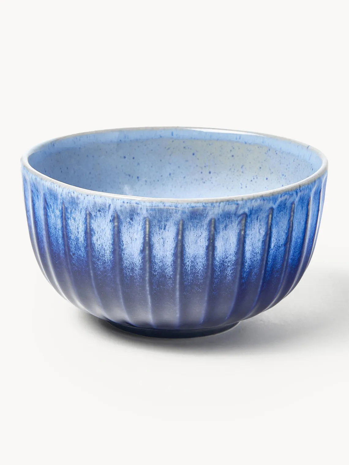 Cuencos Y Platos De Servir|Vajillas Completas>Westwing Collection Bol artesanal con esmalte reactivo Vinci Azul real y azul claro con gradiente de color