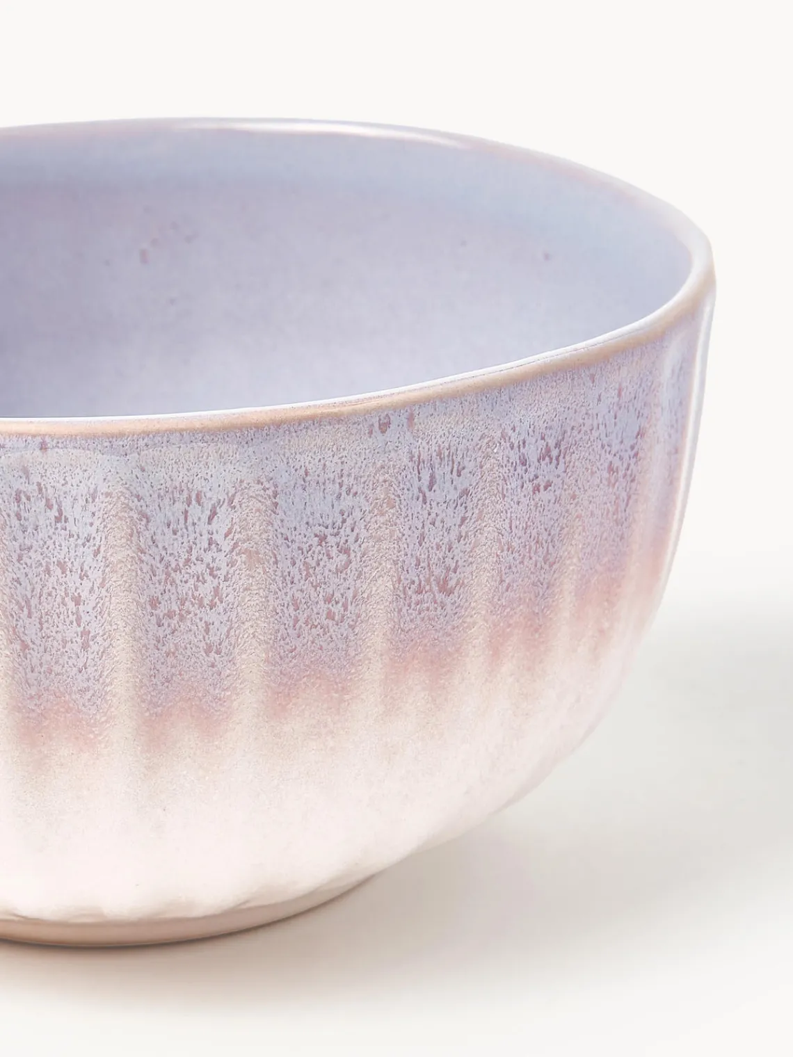 Cuencos Y Platos De Servir|Vajillas Completas>Westwing Collection Bol artesanal con esmalte reactivo Vinci Lavanda y tonos rosas con gradiente de color