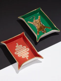 Bol de porcelana con oro Jarrones|Bandejas Decorativas