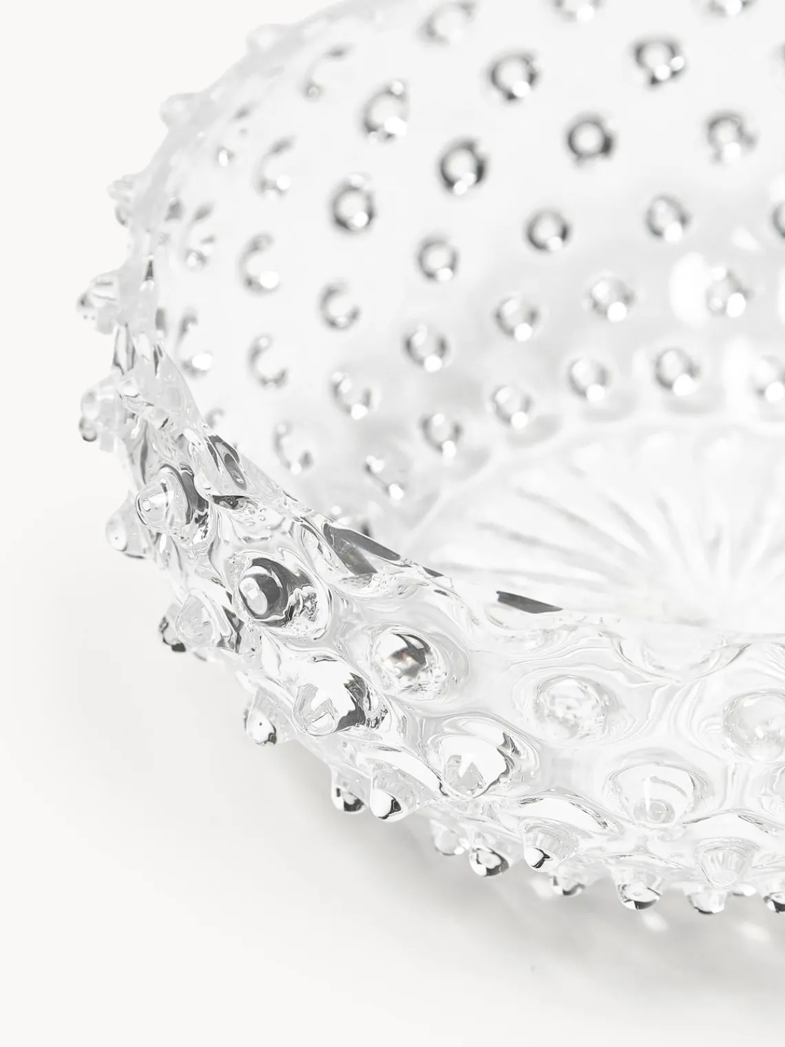 Boles Y Tazones|Vajillas Completas>ANNA VON LIPA Bol de vidrio soplado Hobnail Transparente