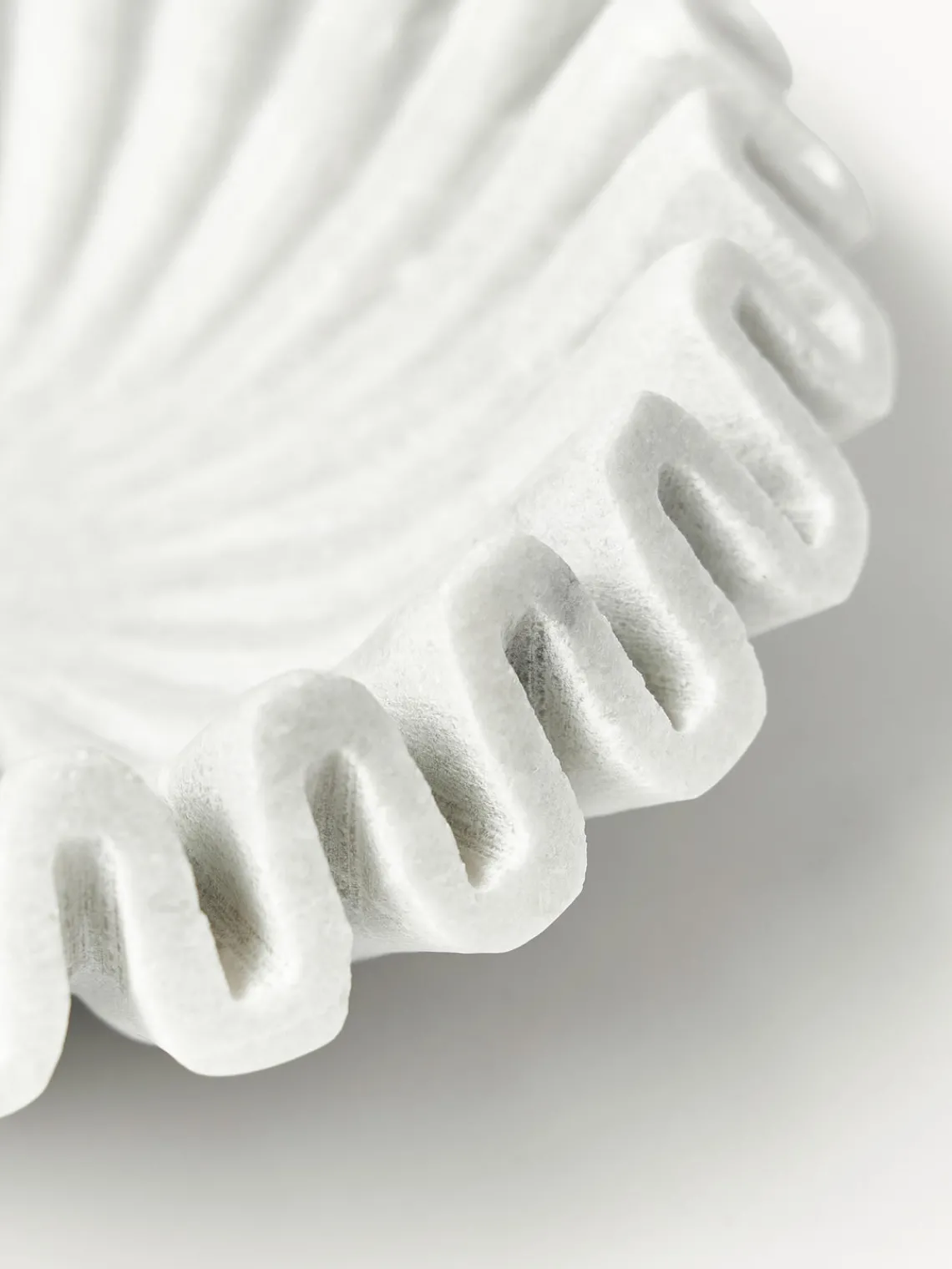 Jarrones|Cuencos Decorativos>Westwing Collection Bol decorativo artesanal de mármol Santorini, Ø 18 cm Blanco, veteado