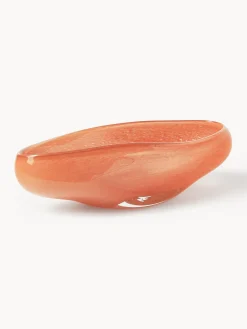 Cuencos Decorativos|Jarrones>Westwing Collection Bol decorativo artesanal de vidrio Ashley Naranja transparente