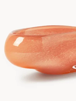 Cuencos Decorativos|Jarrones></noscript>Westwing Collection Bol decorativo artesanal de vidrio Ashley Naranja transparente