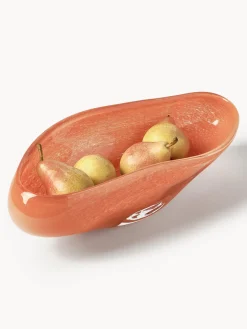 Cuencos Decorativos|Jarrones></noscript>Westwing Collection Bol decorativo artesanal de vidrio Ashley Naranja transparente