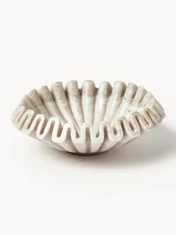 New Bol decorativo artesanal de mármol Santorini, Ø 18 cm Jarrones|Cuencos Decorativos