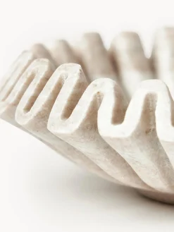 New Bol decorativo artesanal de mármol Santorini, Ø 18 cm Jarrones|Cuencos Decorativos