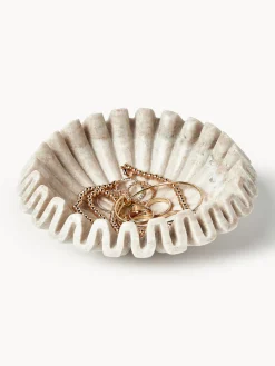 New Bol decorativo artesanal de mármol Santorini, Ø 18 cm Jarrones|Cuencos Decorativos