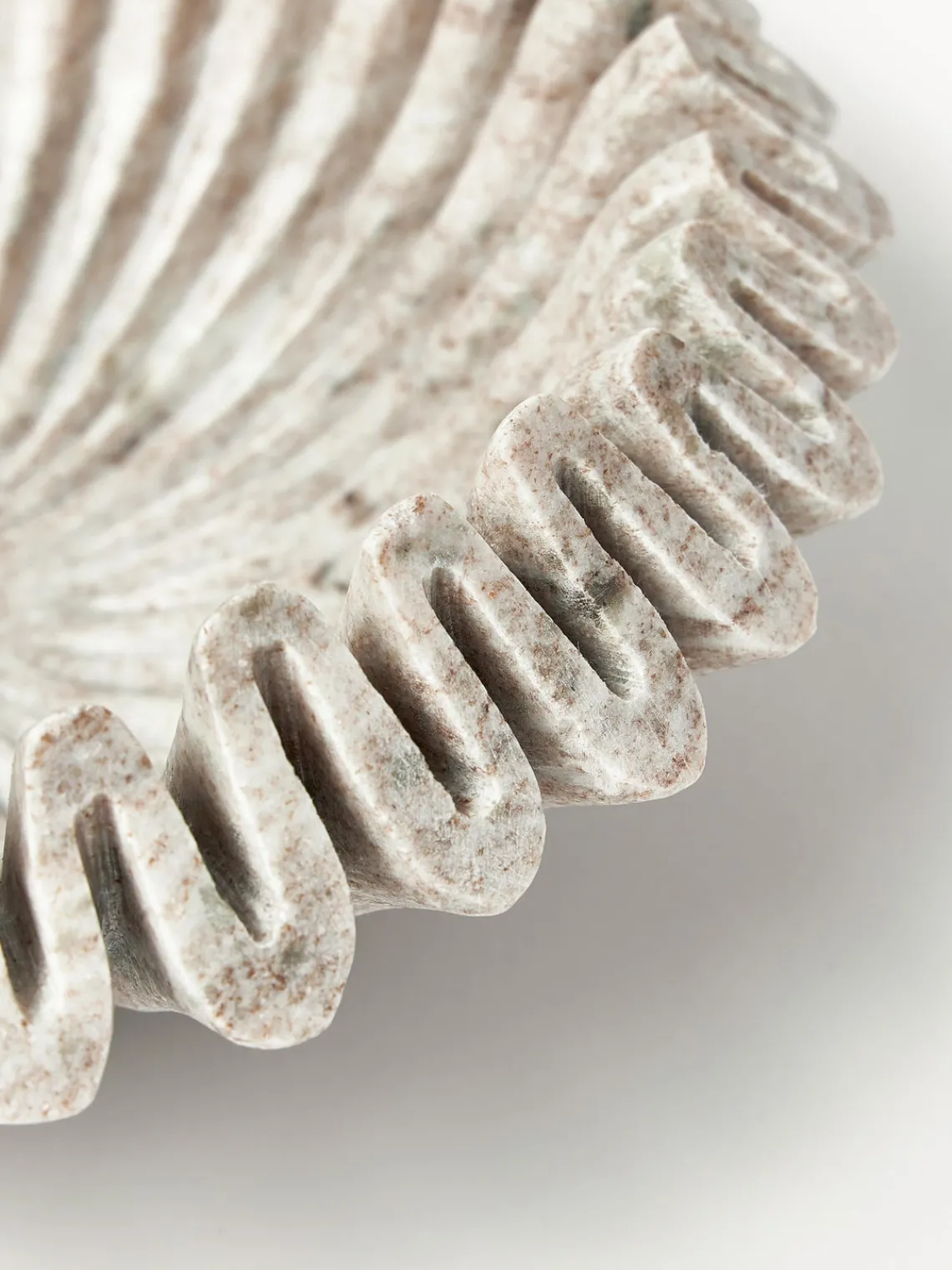 Clearance Bol decorativo artesanal de mármol Santorini, Ø 31 cm Jarrones|Cuencos Decorativos