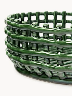 Bol decorativo artesanal de cerámica Centrepiece Cuencos Decorativos|Jarrones