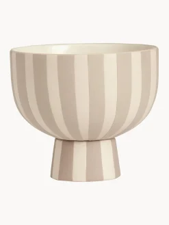 Cuencos Decorativos|Jarrones>Oyoy Living Design Bol decorativo artesanal Toppu, 13 cm Tonos beige