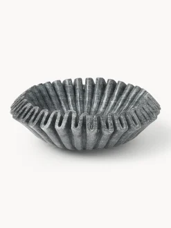 Outlet Bol decorativo artesanal de mármol Santorini, Ø 31 cm Cuencos Decorativos|Jarrones