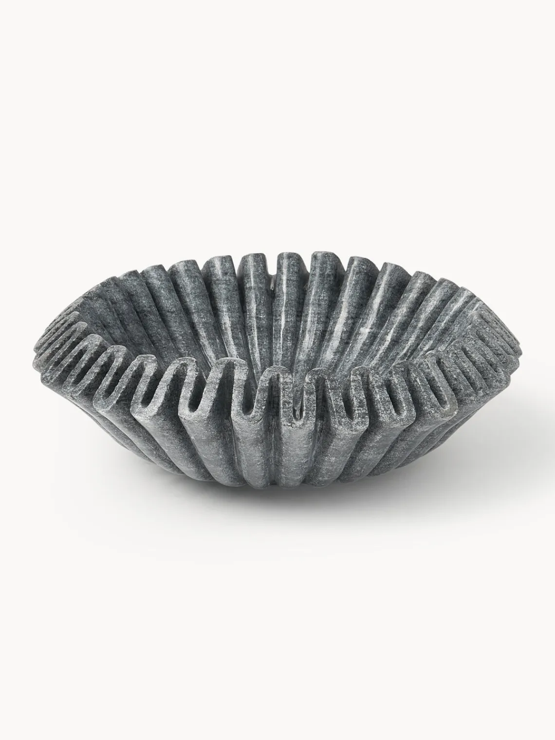 Outlet Bol decorativo artesanal de mármol Santorini, Ø 31 cm Cuencos Decorativos|Jarrones