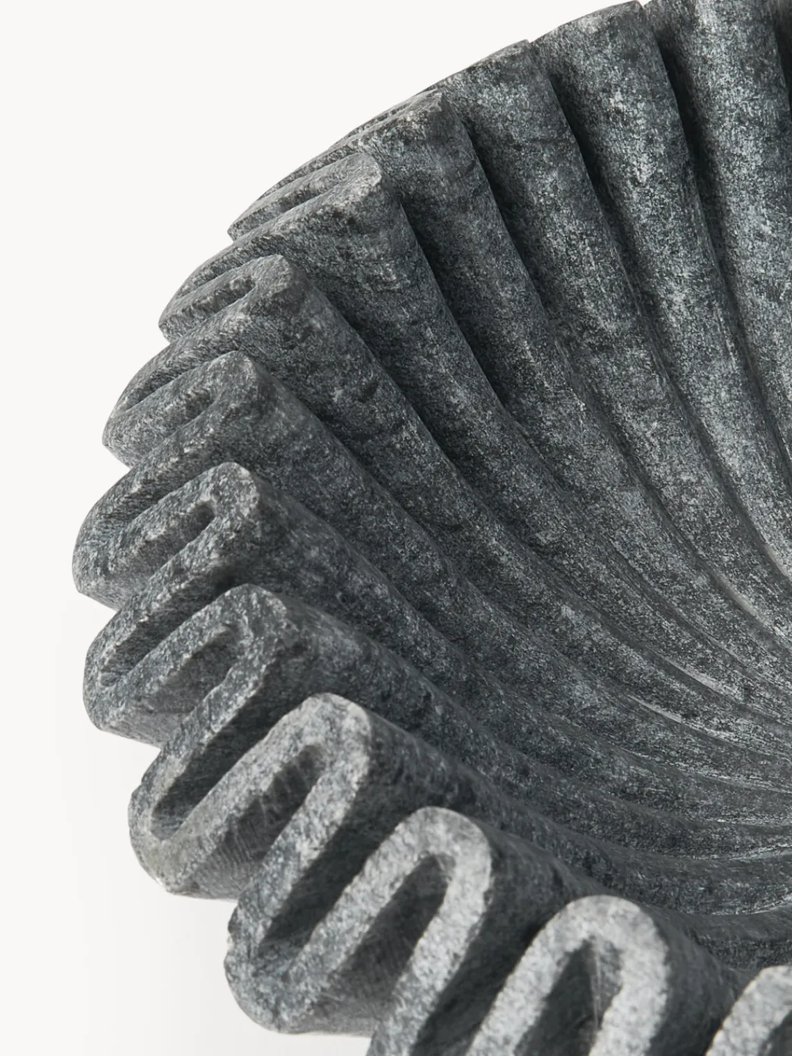 Outlet Bol decorativo artesanal de mármol Santorini, Ø 31 cm Cuencos Decorativos|Jarrones