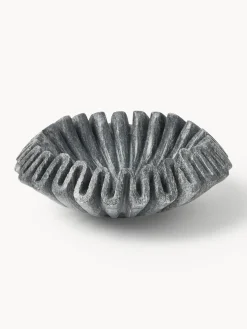 Clearance Bol decorativo artesanal de mármol Santorini, Ø 18 cm Jarrones|Cuencos Decorativos