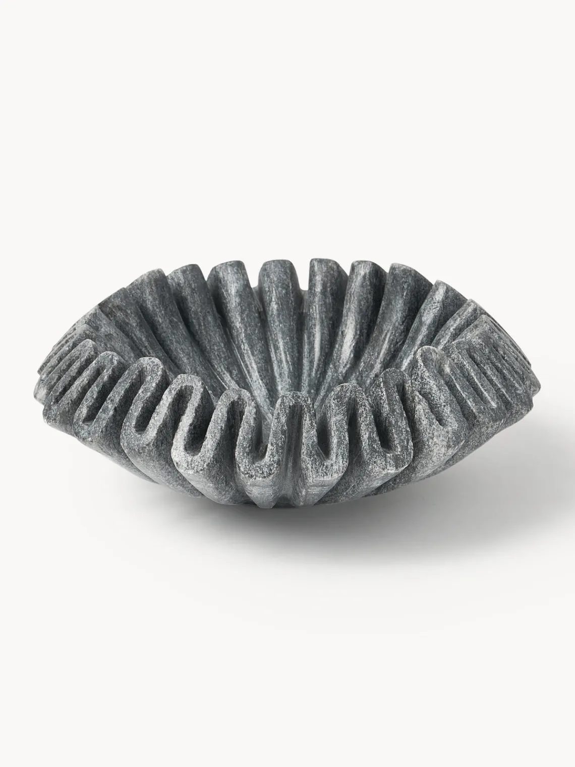 Clearance Bol decorativo artesanal de mármol Santorini, Ø 18 cm Jarrones|Cuencos Decorativos