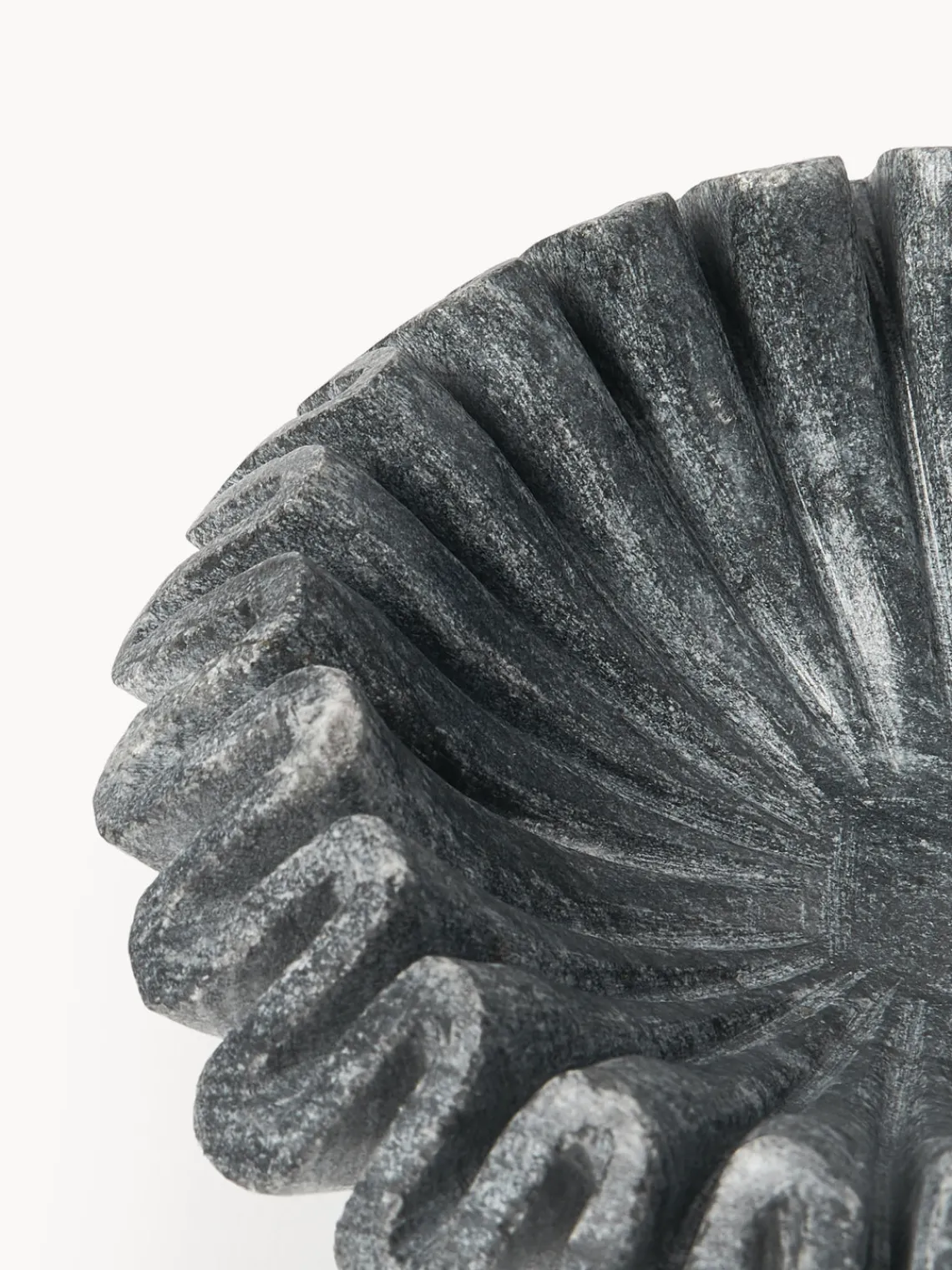 Clearance Bol decorativo artesanal de mármol Santorini, Ø 18 cm Jarrones|Cuencos Decorativos