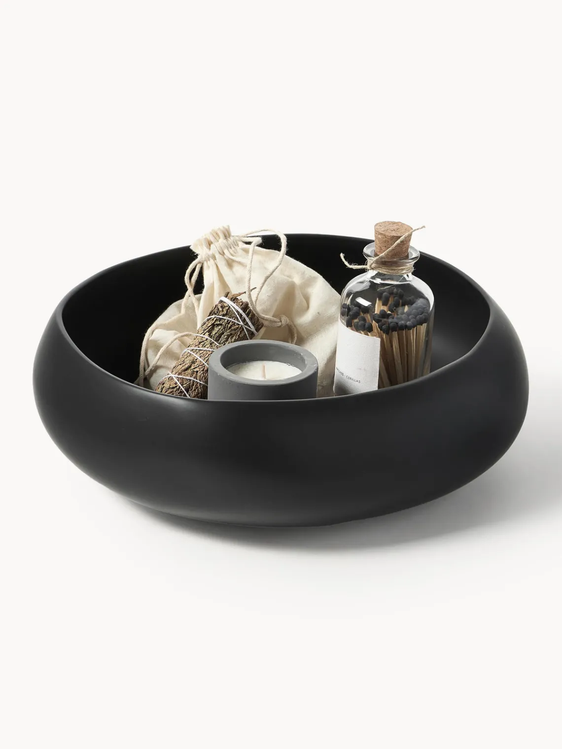 Jarrones|Cuencos Decorativos>Westwing Collection Bol decorativo artesanal Latona Negro