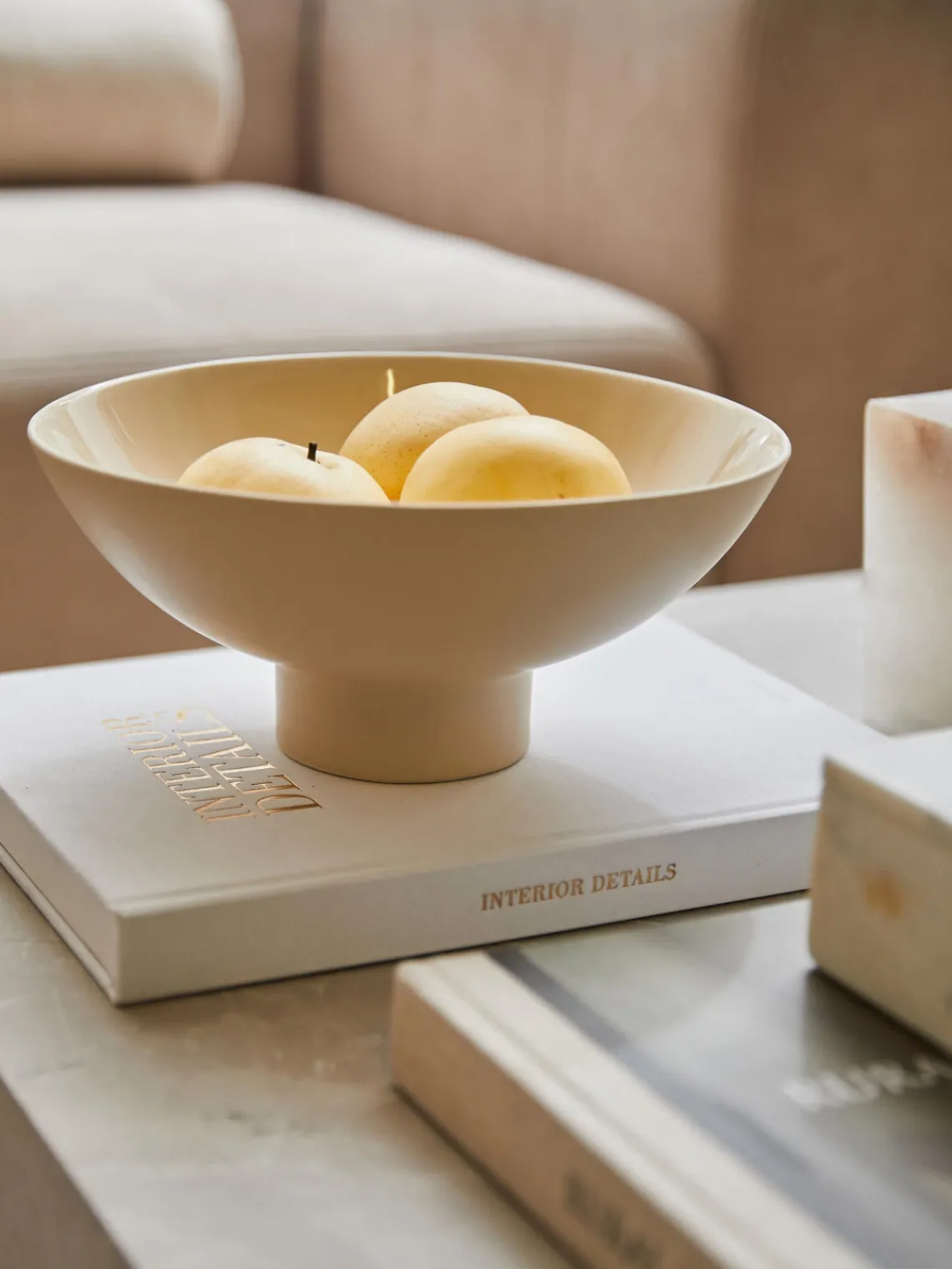 Jarrones|Cuencos Decorativos>Westwing Collection Bol decorativo Benny Beige